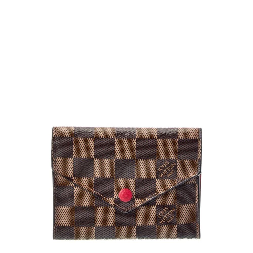 Louis Vuitton Brown Monogram Coated Canvas Victorine Wallet (Authentic